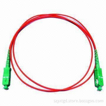 Fiber Optic Patch Cord for CATV, Metro, LAN, SC SM SX 3.0mm, High Return and Loss